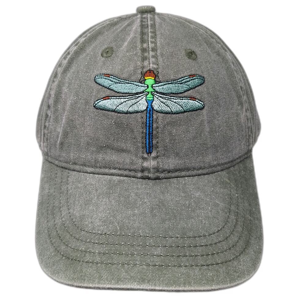 ECO Green Baseball Cap One Size Dragonfly Gilcrease Orchard Las Vegas NV Hat